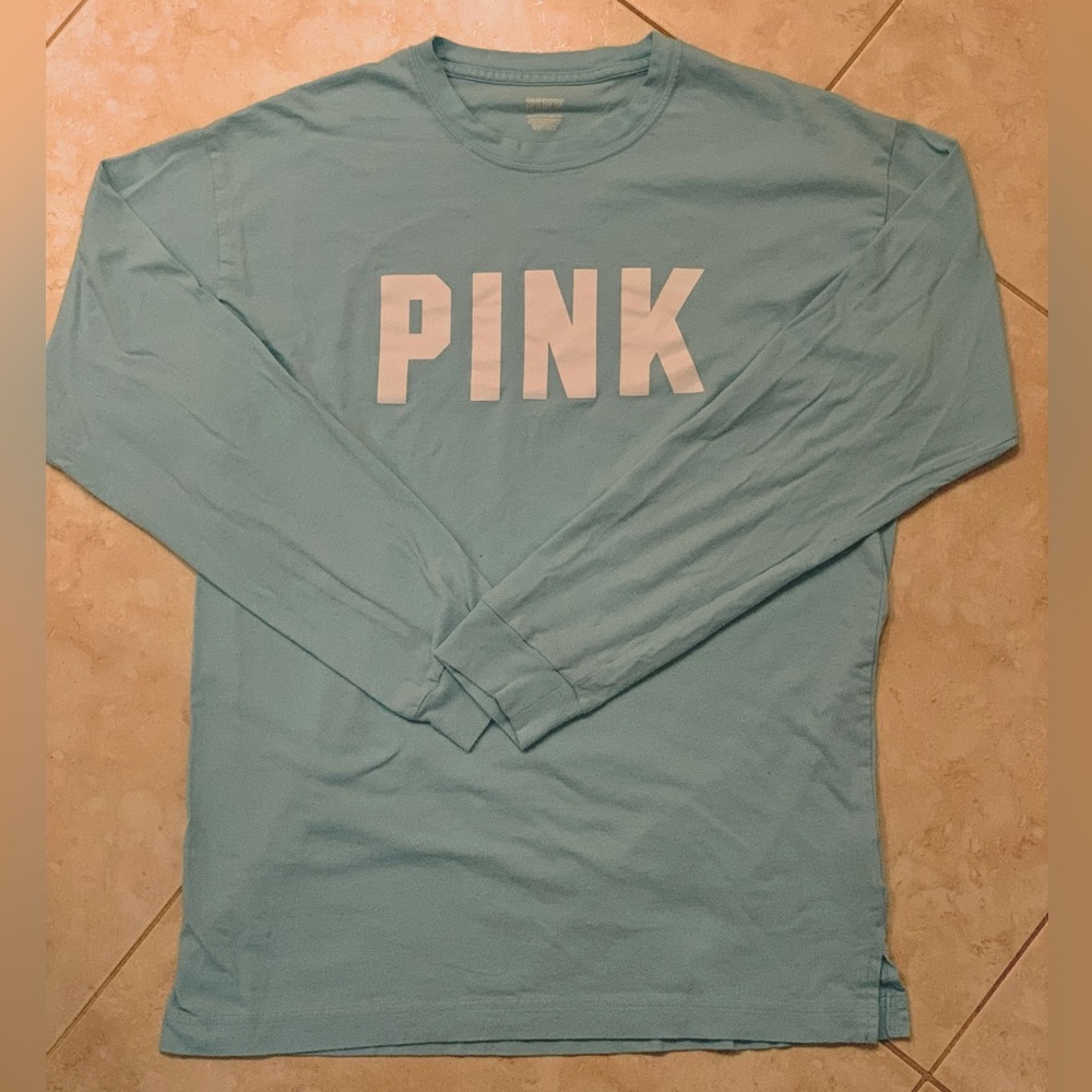 PINK Long Sleeve Campus Tee
